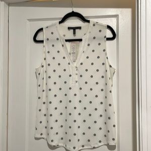 Polka Dot Sleeveless Top